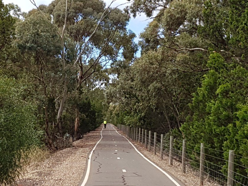 Barossa Cycling - The Jack Bobridge Trail (Barossa Rail Trail) between Light Pass Road and Angaston