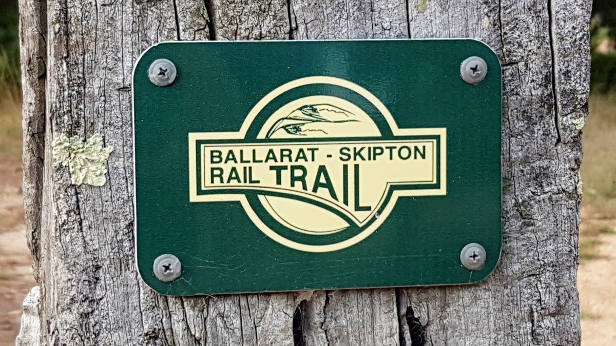 Ballarat Skipton Rail Trail sign