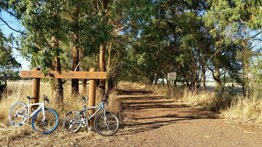 Camperdown Timboon Rail Trail - our starting point at Naroghid 