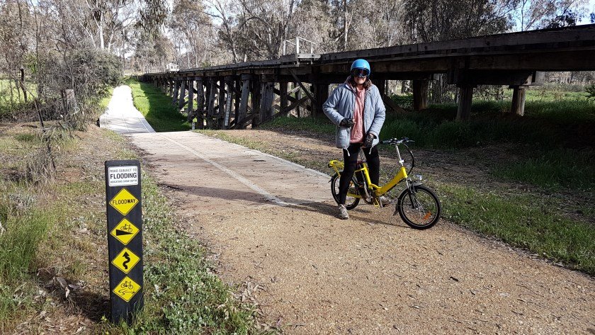 Castlemaine to Maldon Trail - a trestle bridge