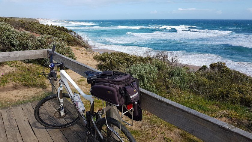 Bass Coast Rail Trail Woolamai to Kilcunda Trestle Bridge -view of Kilcunda Bridge