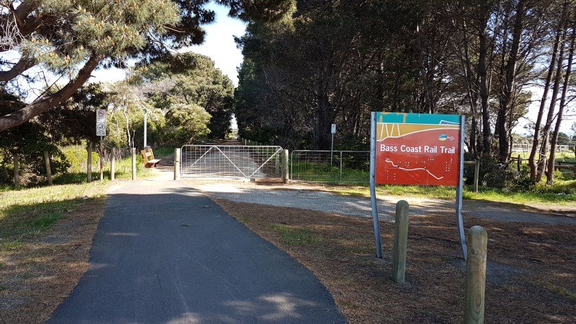 Bass Coast Rail Trail - trail head car park near Wonthaggi