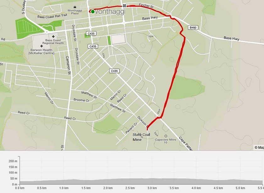 Wonthaggi East Area Rail Trail - almost completely flat