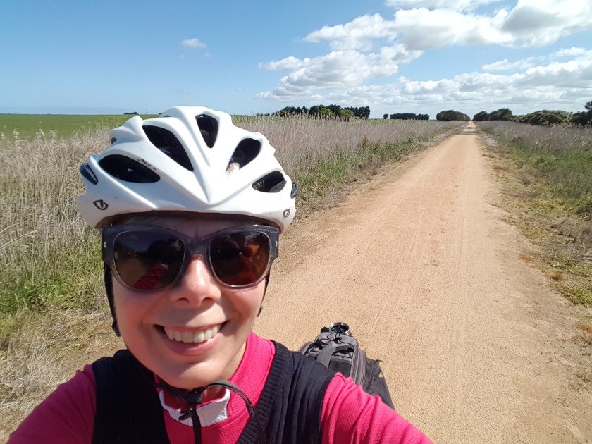 Me on the Bass Coast Rail Trail between Wonthaggi and Kilcunda