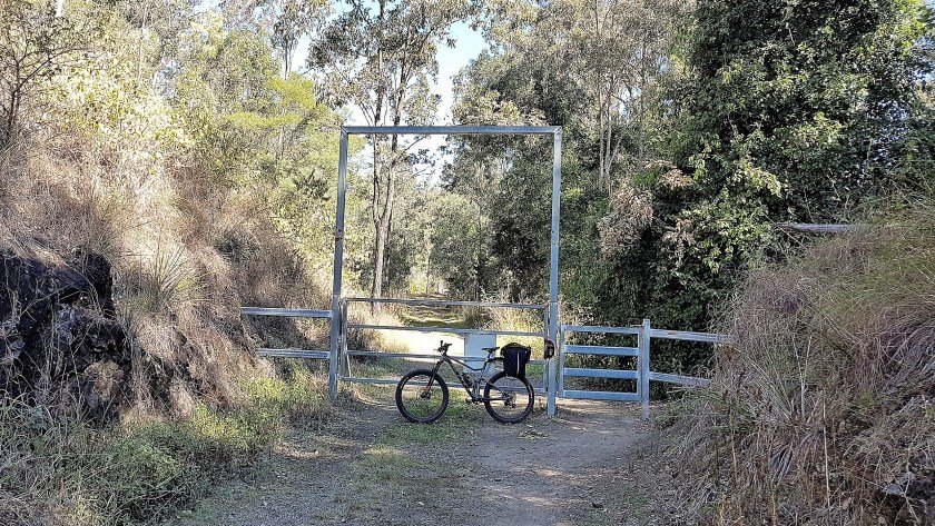 BVRT Blackbutt to Linville - one of the gates on the trail