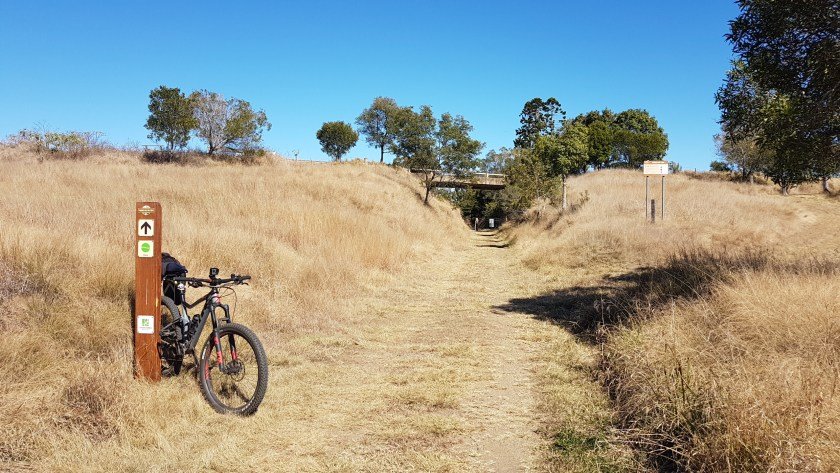 BVRT Yarraman to Blackbutt - looking back to Nukku Bridge