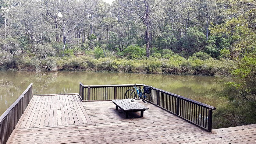 WA Rail Trails - Old Timberline Trail Nannup WA - Landing at Barrabup Pool