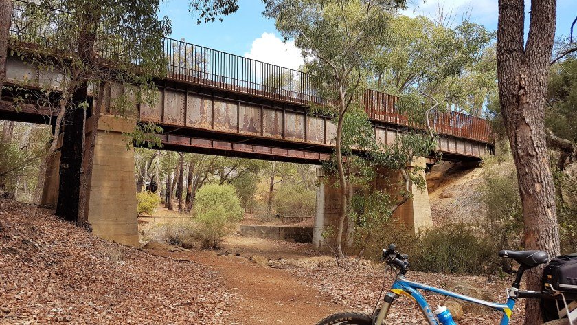 WA Rail Trails - Railway Reserves Heritage Trail bridge on northern section